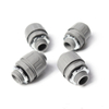 1/2" Nylon Liquid Tight Connector Straight Gray