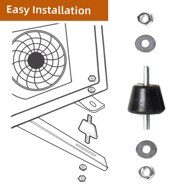 Air Conditioner Outdoor Mounting Rubber Feet