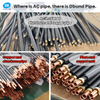 25 ft 1/4 & 3/8 inch Insulated Copper Aluminum Pipes 