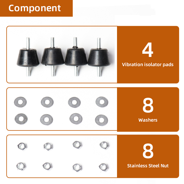 Air Conditioner Outdoor Mounting Rubber Feet