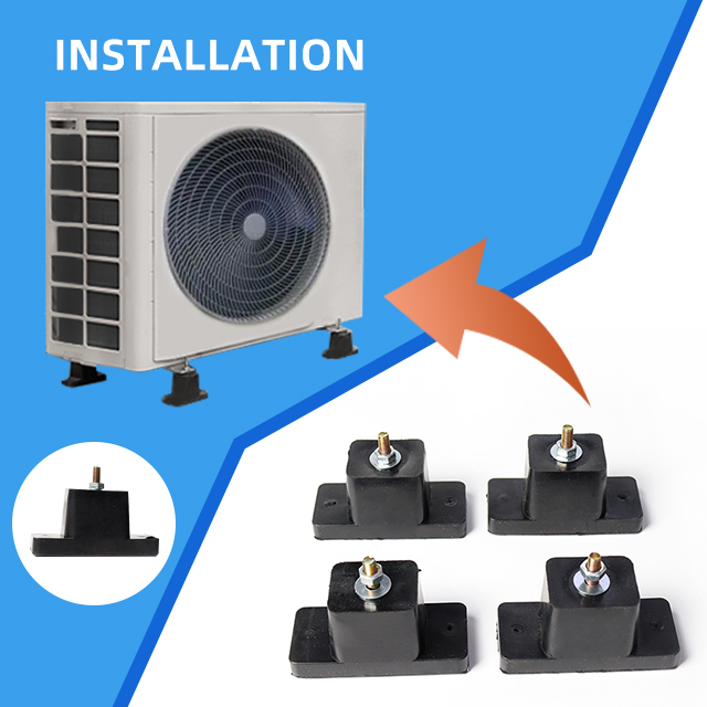 Air Conditioner Outdoor Mounting Rubber Feet